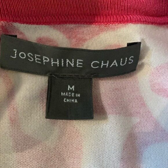 Josephine Chaus Pink and White Button Up Cardigan - Picture 5 of 6